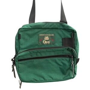 Vintage Orvis Green Canvas Crossbody Chest Pack Utility Bag Made in USA